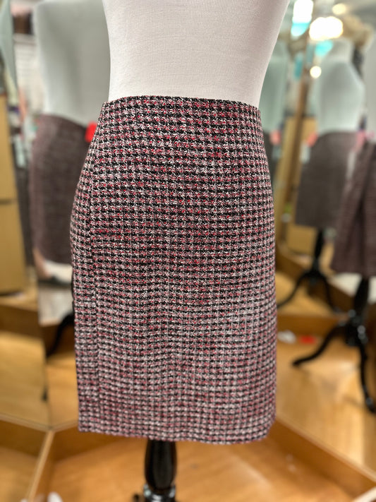WHBM Red Plaid Skirt Size 10