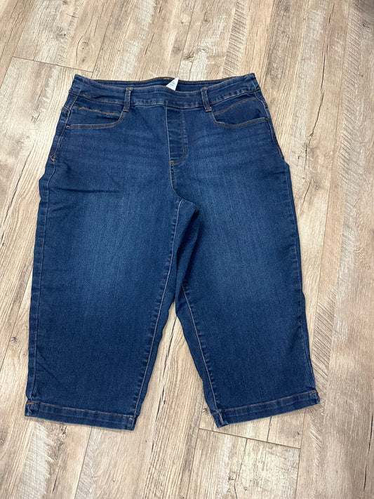 Time and Tru Jean Capris in L