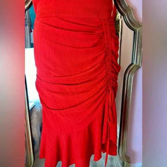 Cooper St Ti Amo Drape Dress. Red, Size 10. EUC