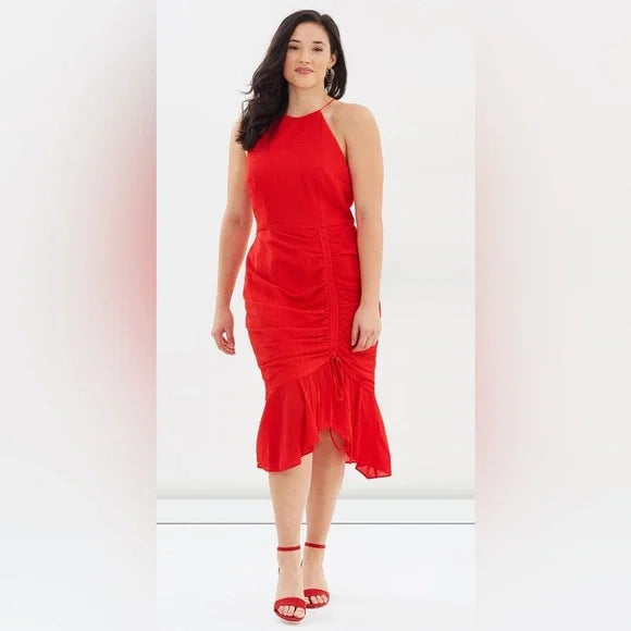 Cooper St Ti Amo Drape Dress. Red, Size 10. EUC